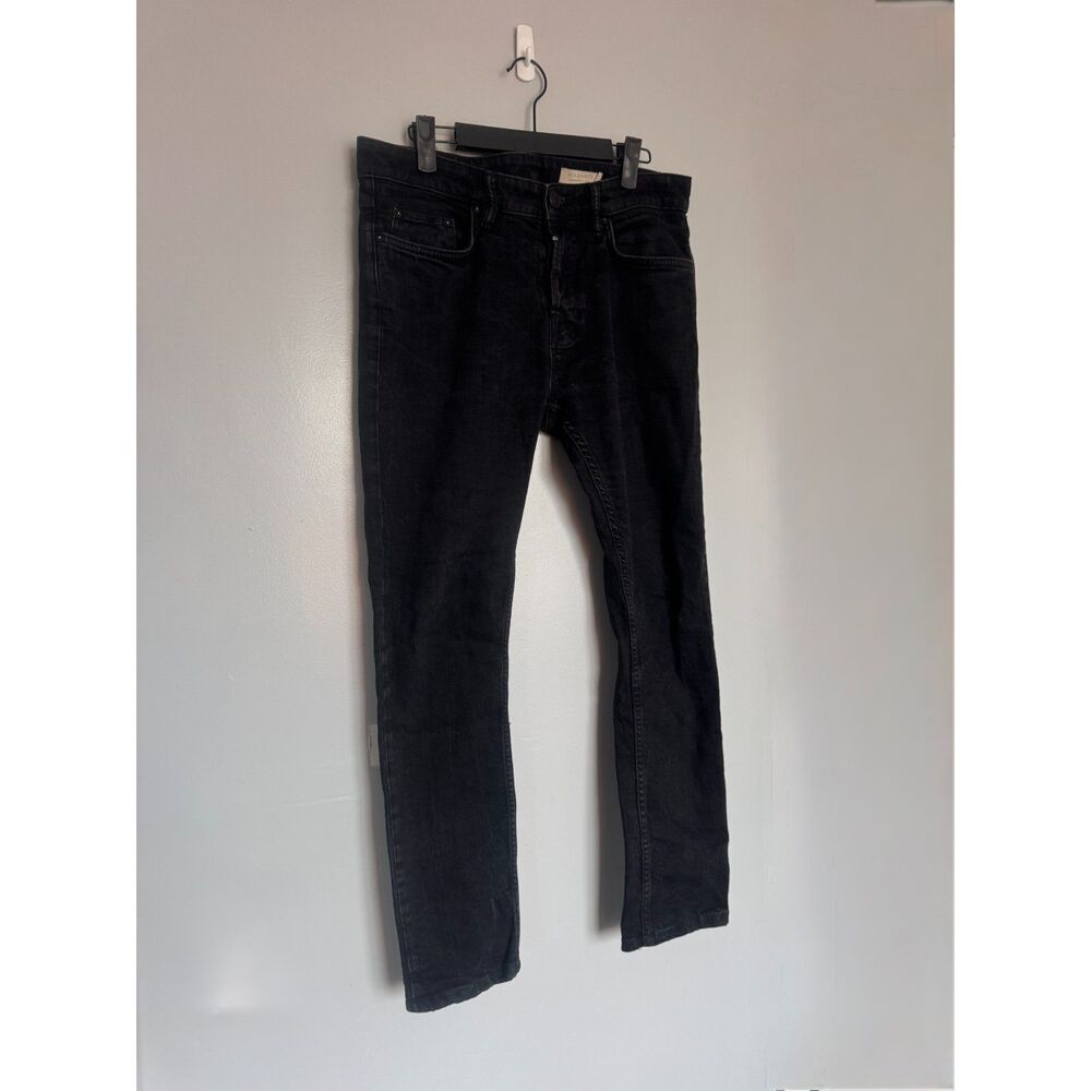 AllSaints "Cigarette" Skinny Jeans Black Sz 30 Perfect Condition Sleaze